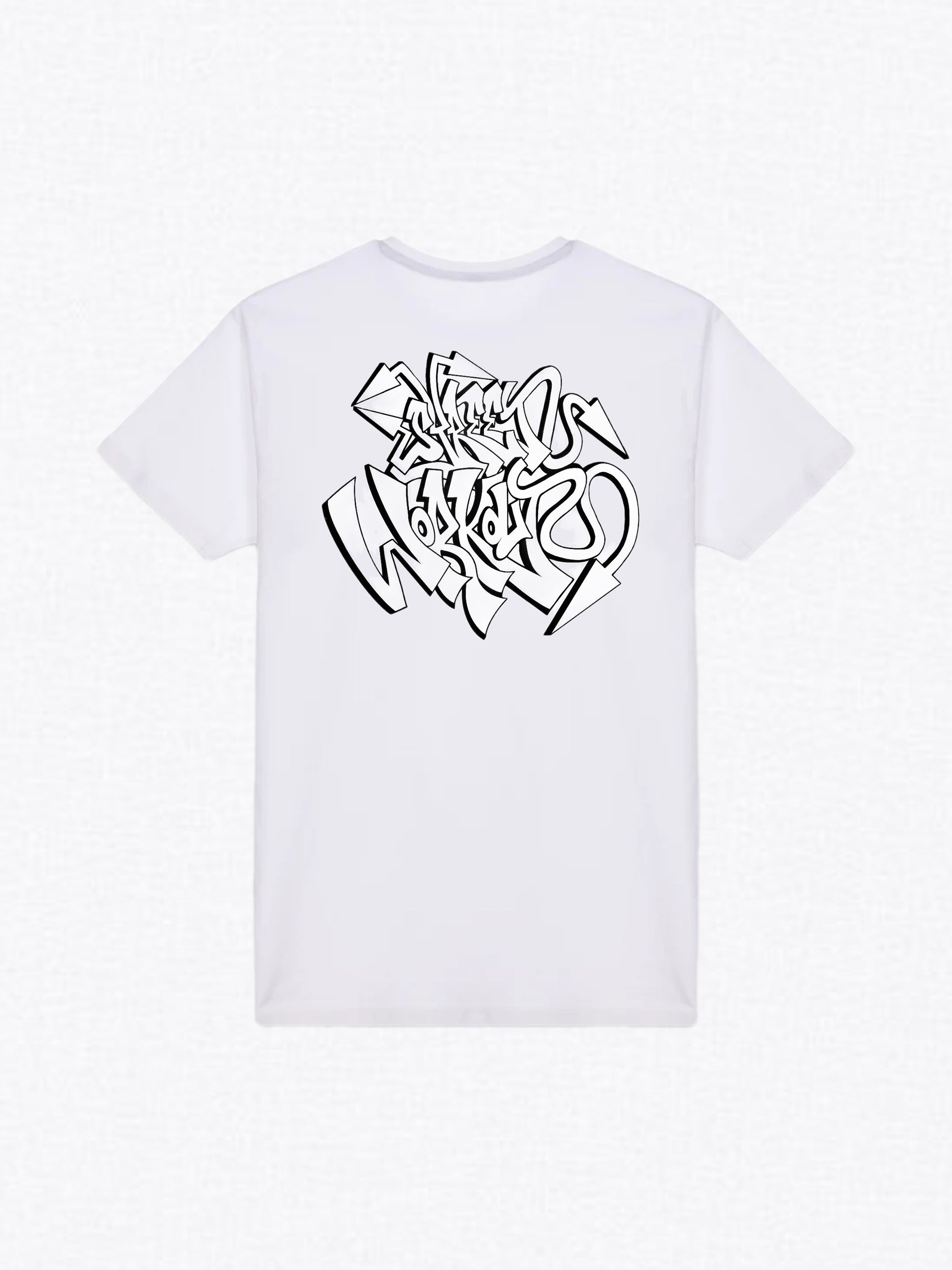 CAMISETA MANGA CORTA BLANCA - STREET WORKOUT X SENT