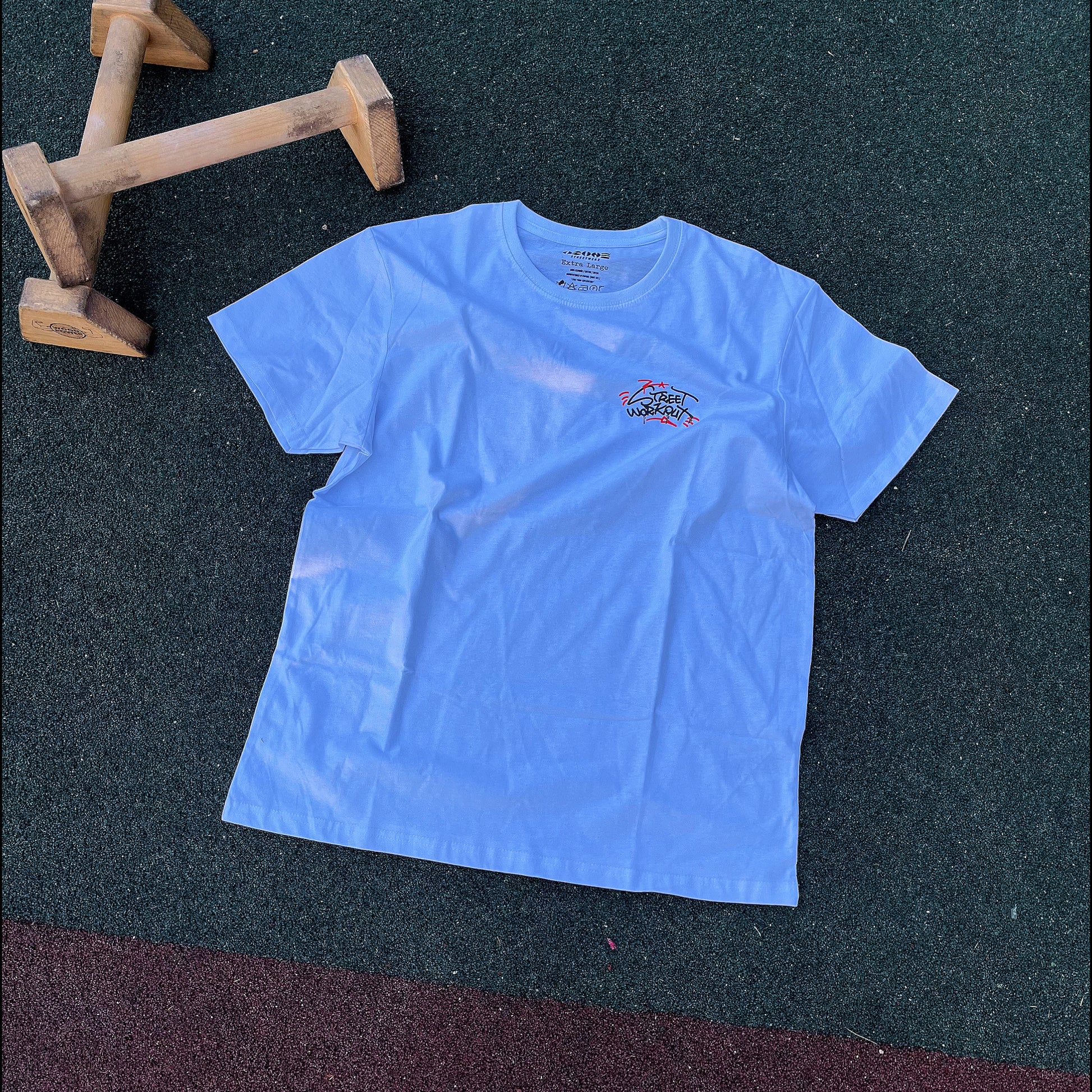 CAMISETA MANGA CORTA BLANCA - STREET WORKOUT X SENT