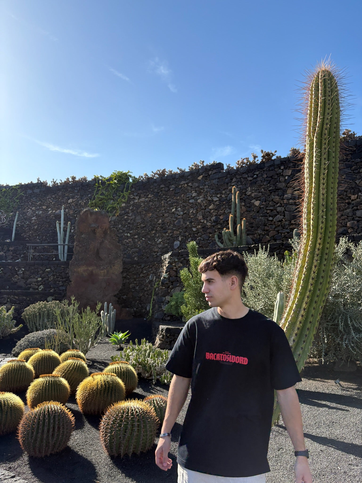 CAMISETA MANGA CORTA NEGRA BACKTOSWORD STUDIO | DROP 01 - EMBRACE VIOLENCE